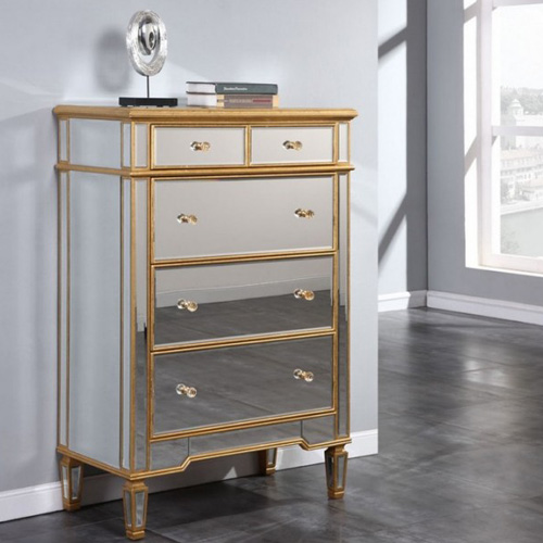 Mirrored Chest Of Drawers Mirrored Storage Cabinet