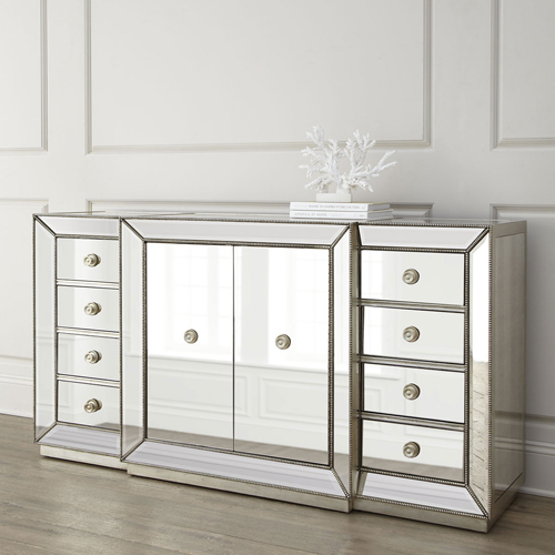 Mirrored Chest of Drawers, Mirrored Storage