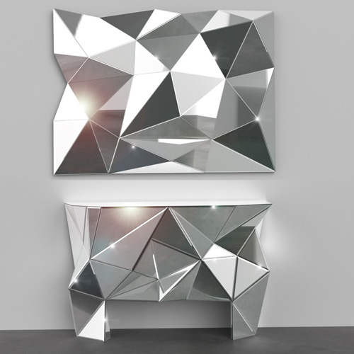 Console Table with Mirror -CBFC01