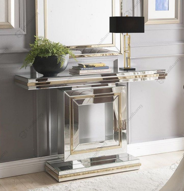 Mirrored Furniture Factory Living Room Mirrored Console Table
