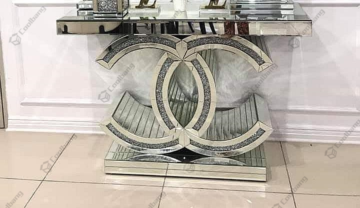 cc mirrored console table