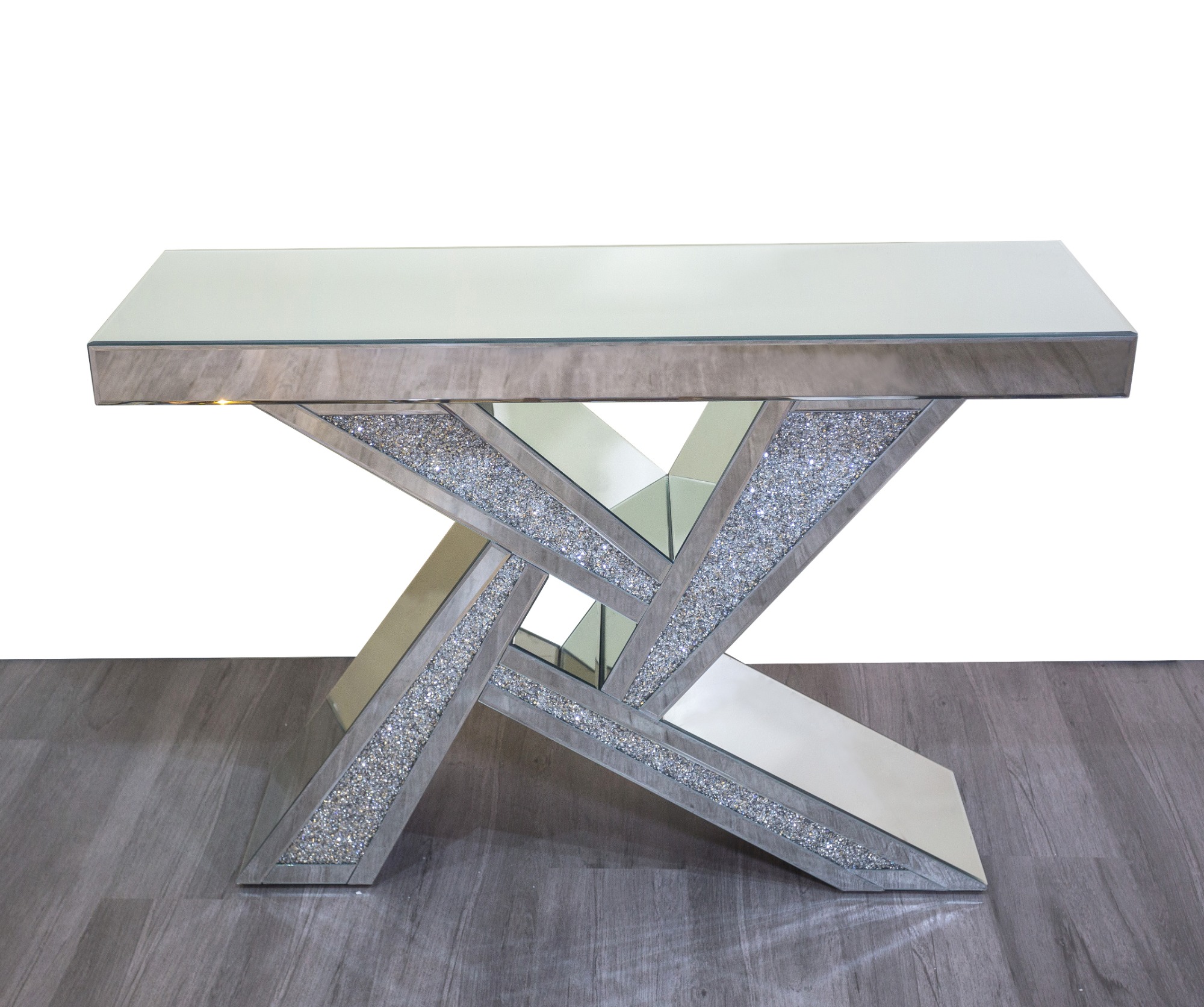 Modern Home Living Room Crushed Diamond Console Table,Diamond Console Table