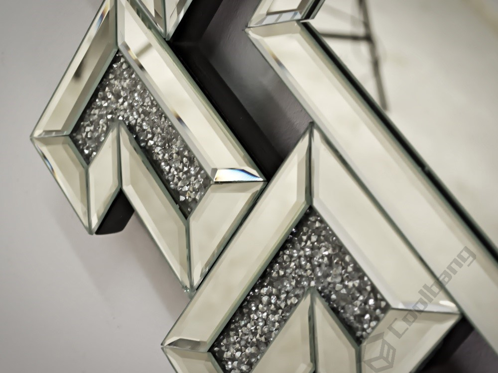 Factory Wholesale Modern Home Crushed Diamond Wall Mirror
