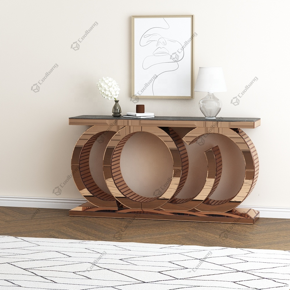 NEW Design Modern Living Room Furniture Mirrored Console Table