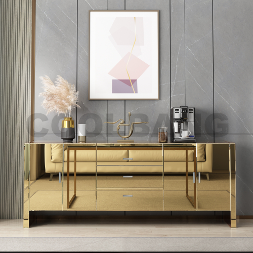 Modern living room Mirrored Sideboard Cabinet